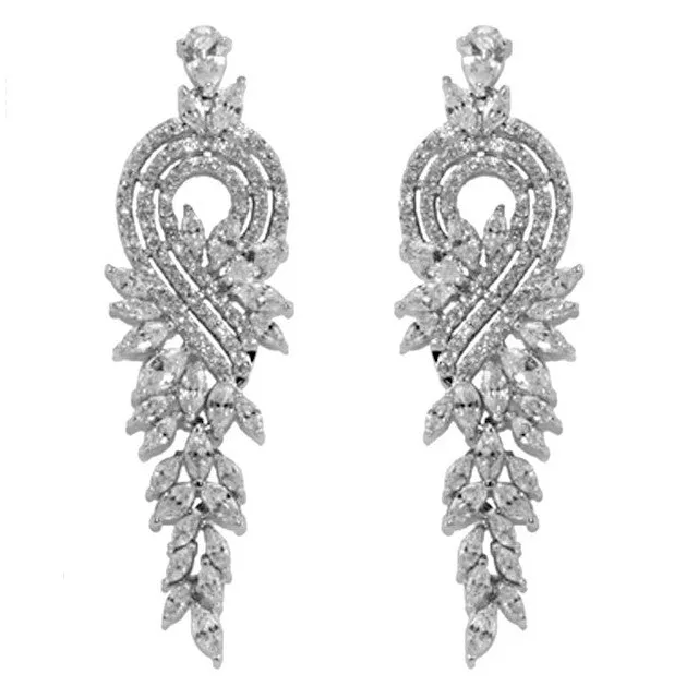 Delphina Marquise Chandelier Earrings | 59mm