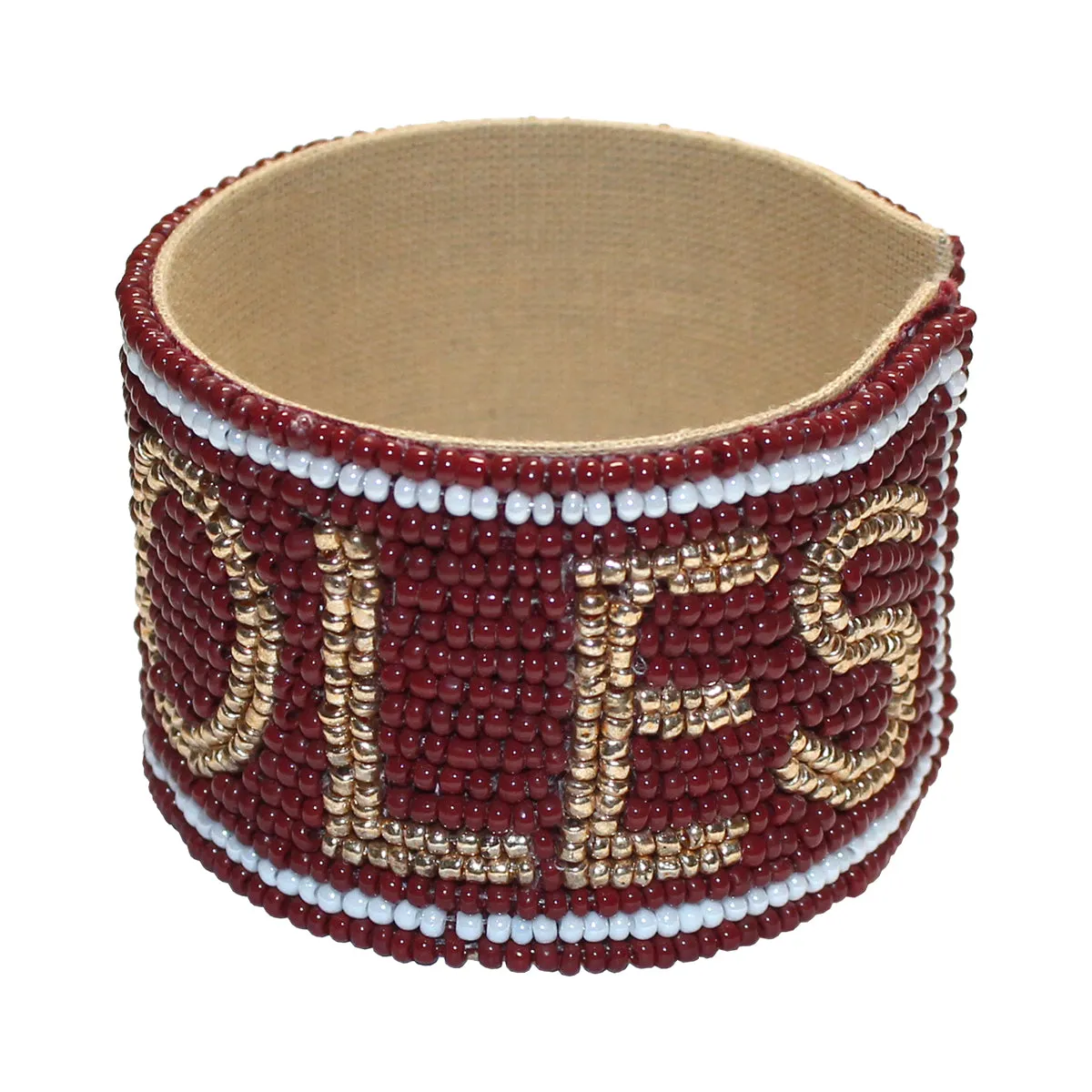 Desden Go Noles Beaded Cuff Bracelet