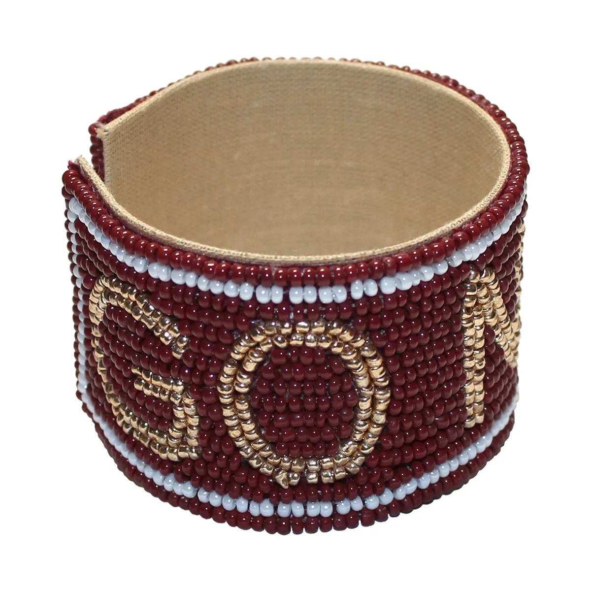 Desden Go Noles Beaded Cuff Bracelet