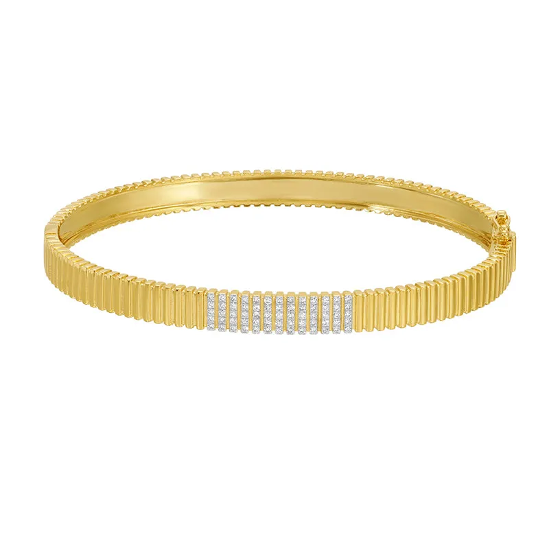 Diamond Fluted Bangle