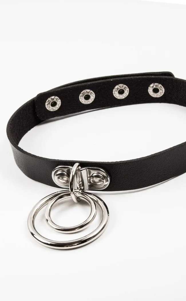 Double Trouble Choker Black