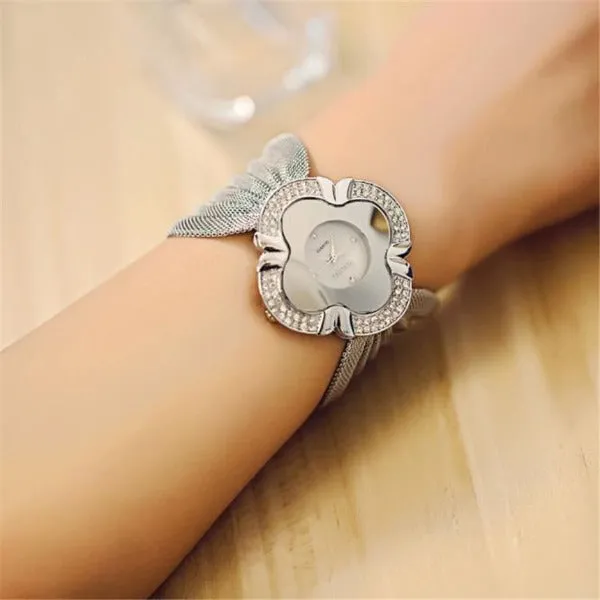 Elegant Butterfly Gold Watch