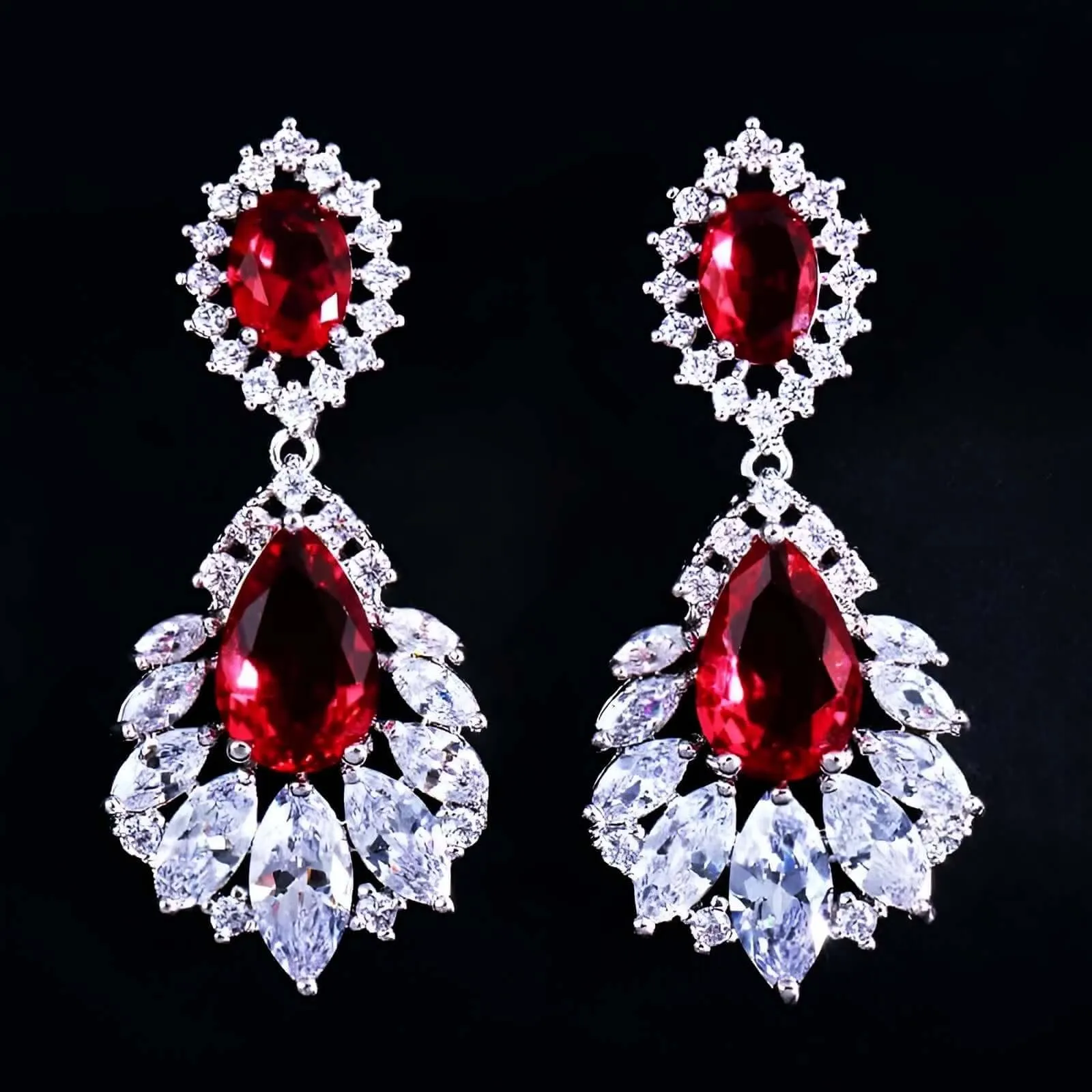 Elegant Chandelier AAA  Drop Earrings