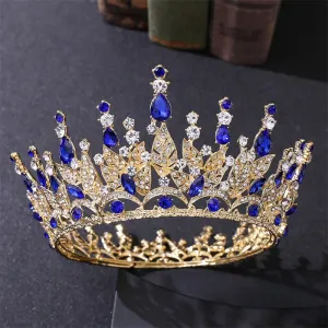 European Rhinestone Crown - Bridal or Quinceanera Headpiece