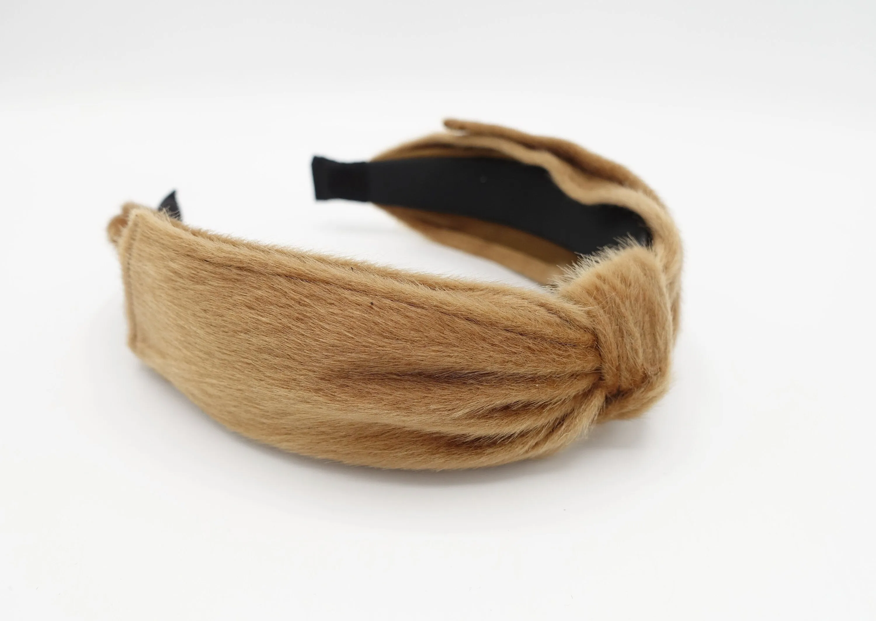 fabric fur bow tie headband women hairband