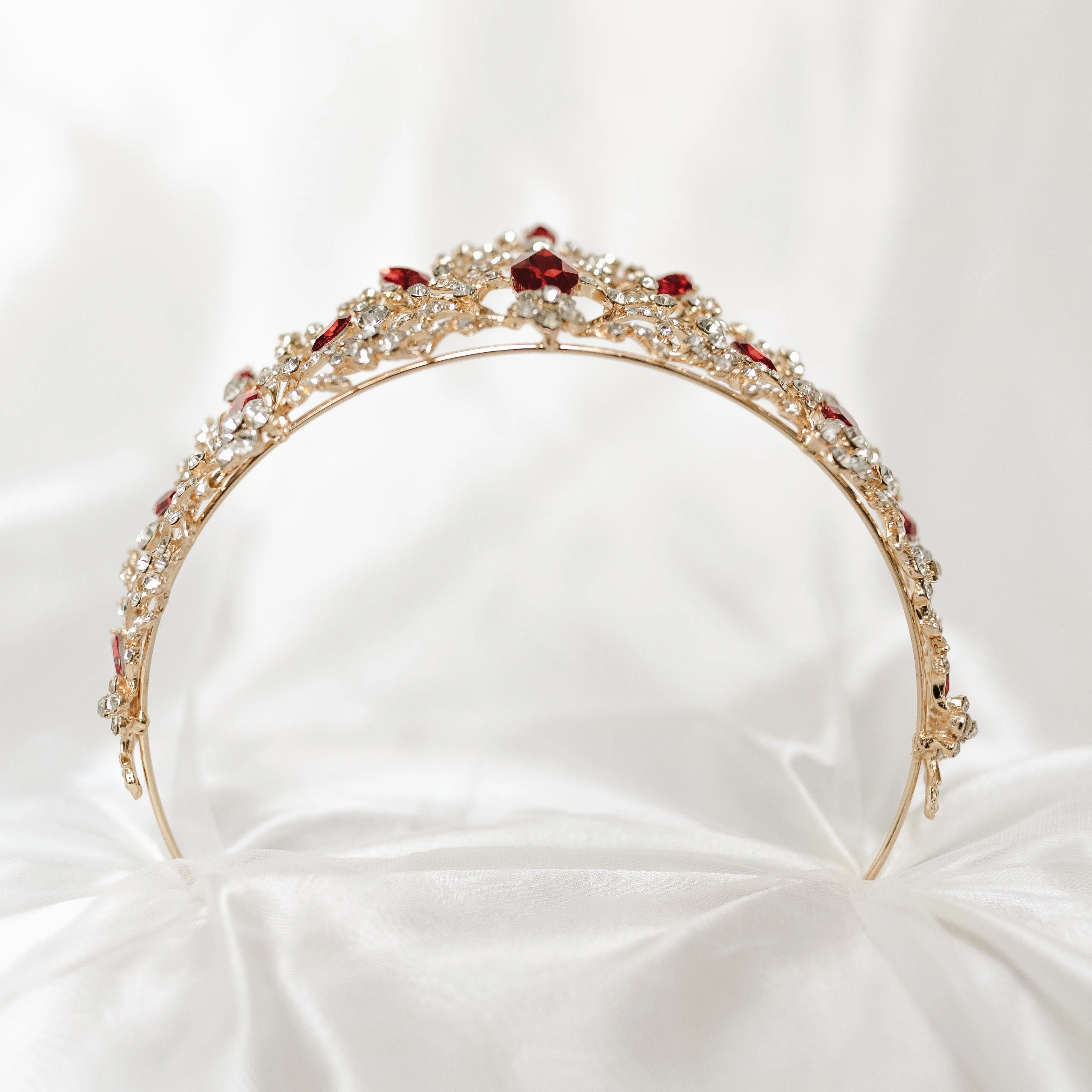 Felicity's Tiara in Red and Gold