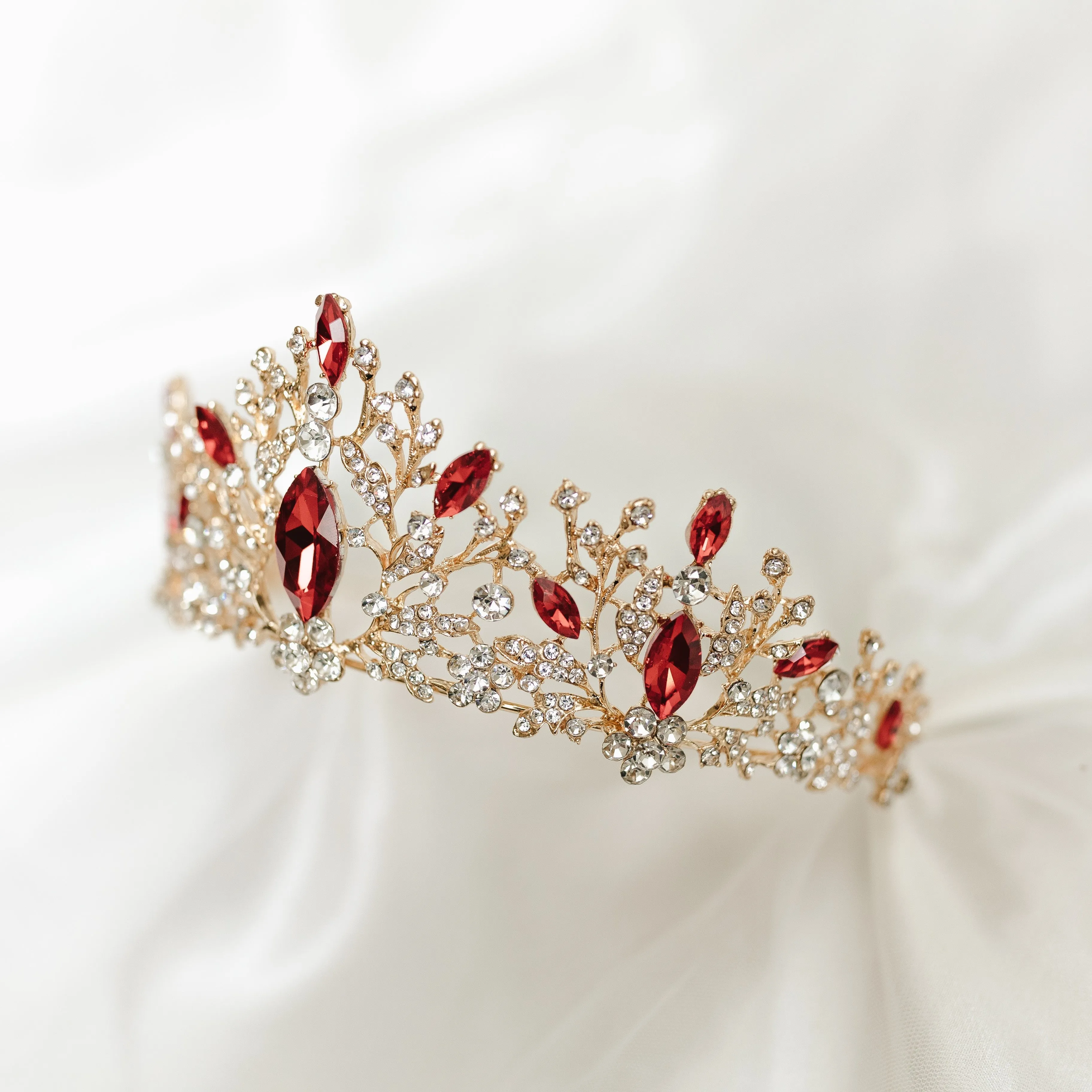 Felicity's Tiara in Red and Gold