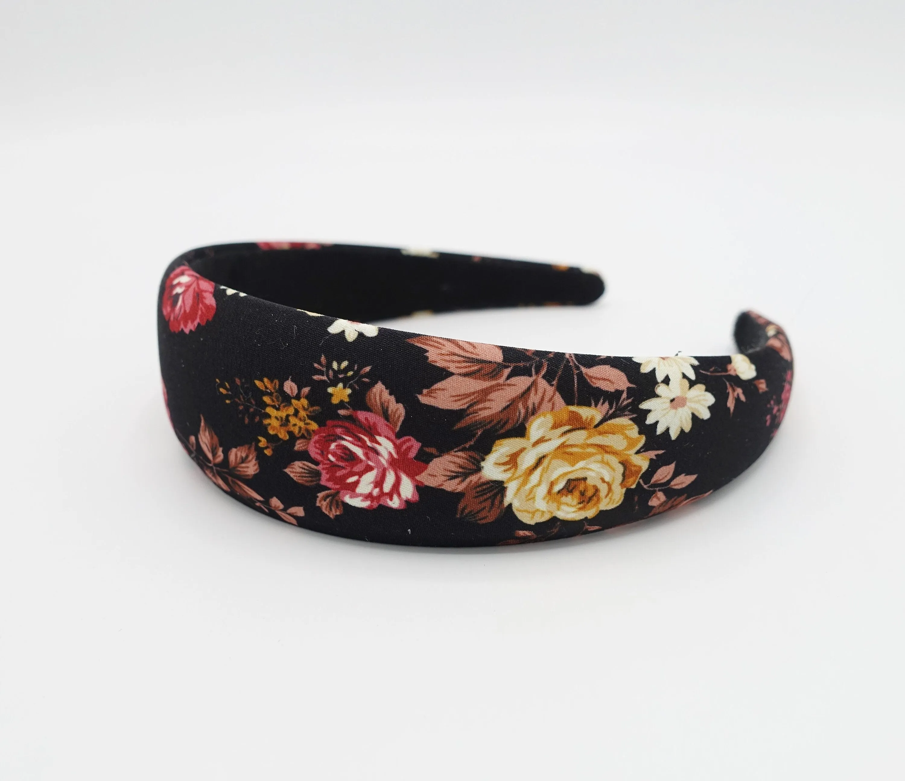 floral padded headband flower print hairband hair accessory for women