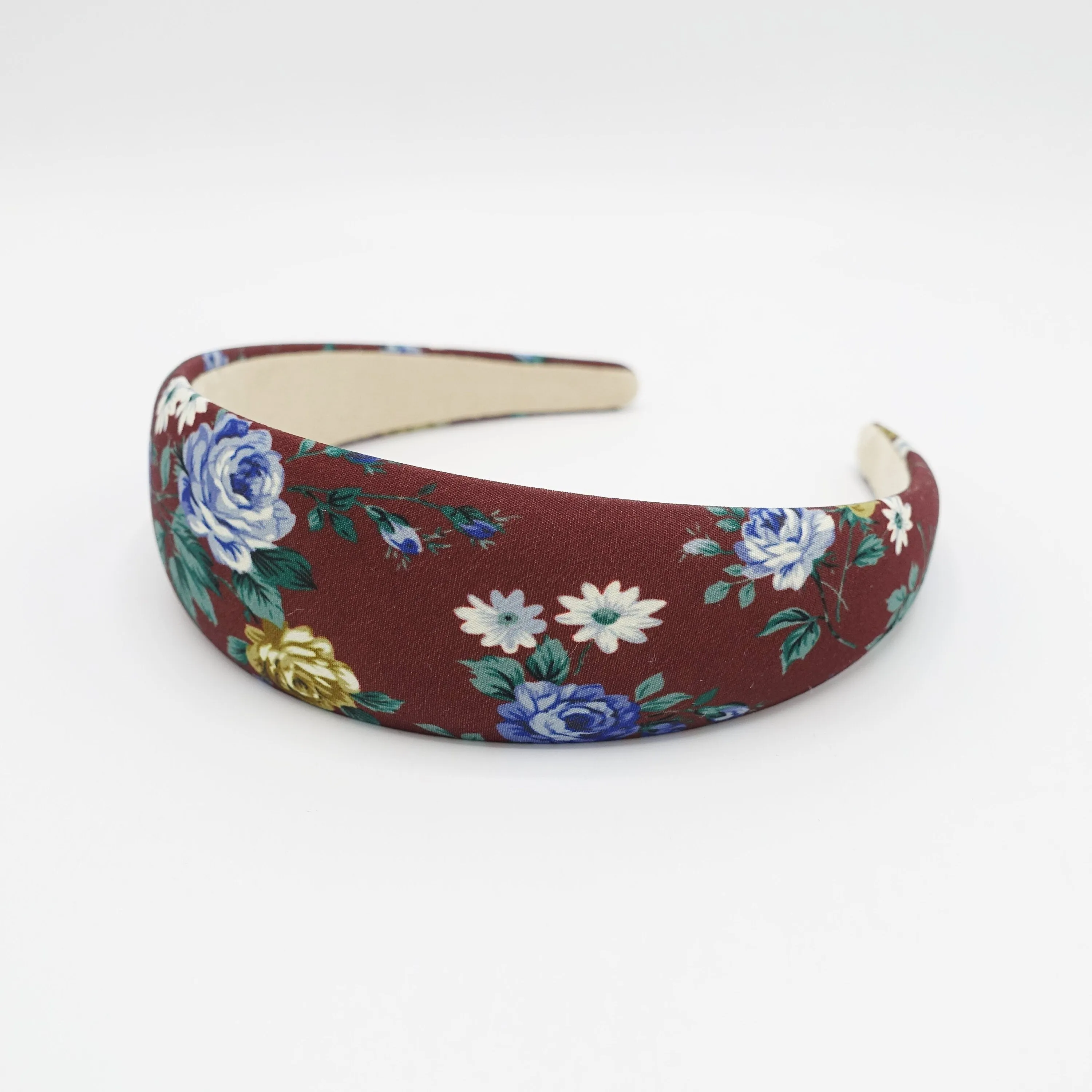 floral padded headband flower print hairband hair accessory for women