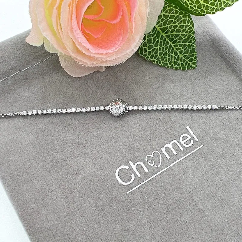 Flower Cubic Zirconia Bracelet