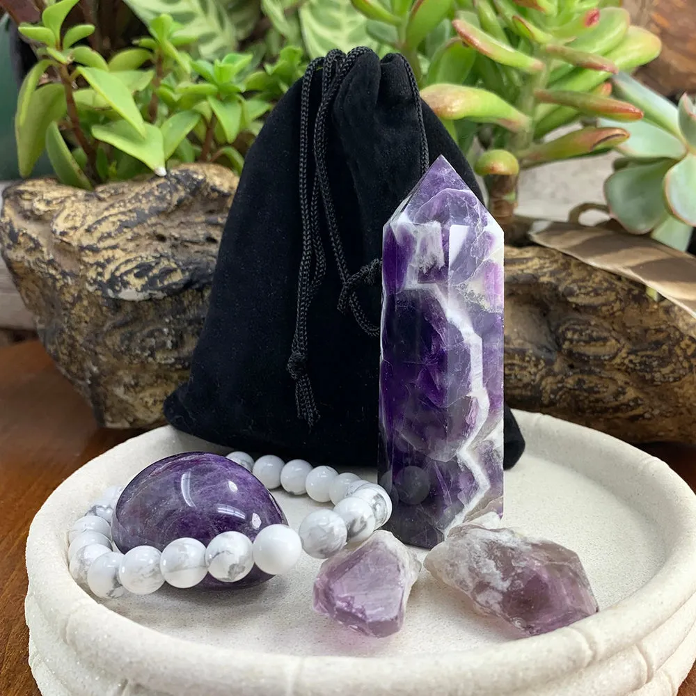 FREE GIVEAWAY!  Dream Amethyst Calming Crystal Set (Just Pay Cost of Shipping)