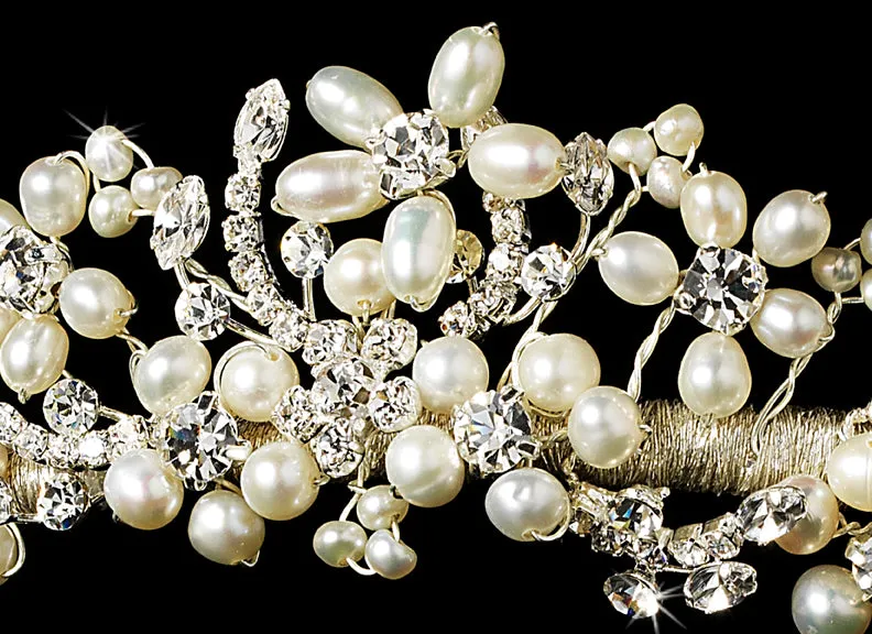 Freshwater Pearl and Swarovski Crystal Bridal Tiara