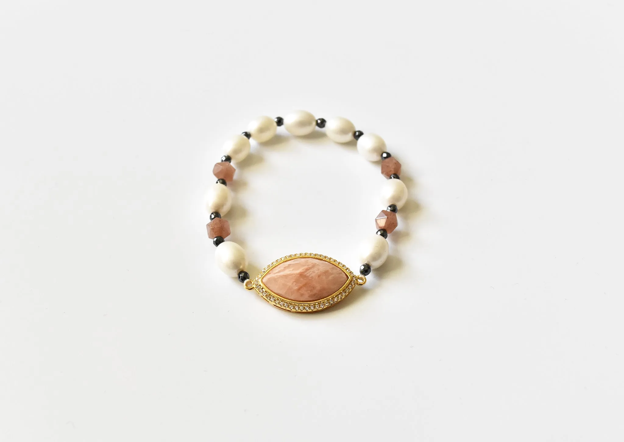 Freshwater Pearl Natural Stone Bracelet