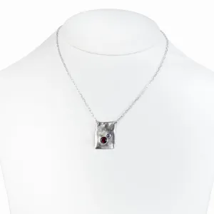 Garnet & Grey Spinel Necklace