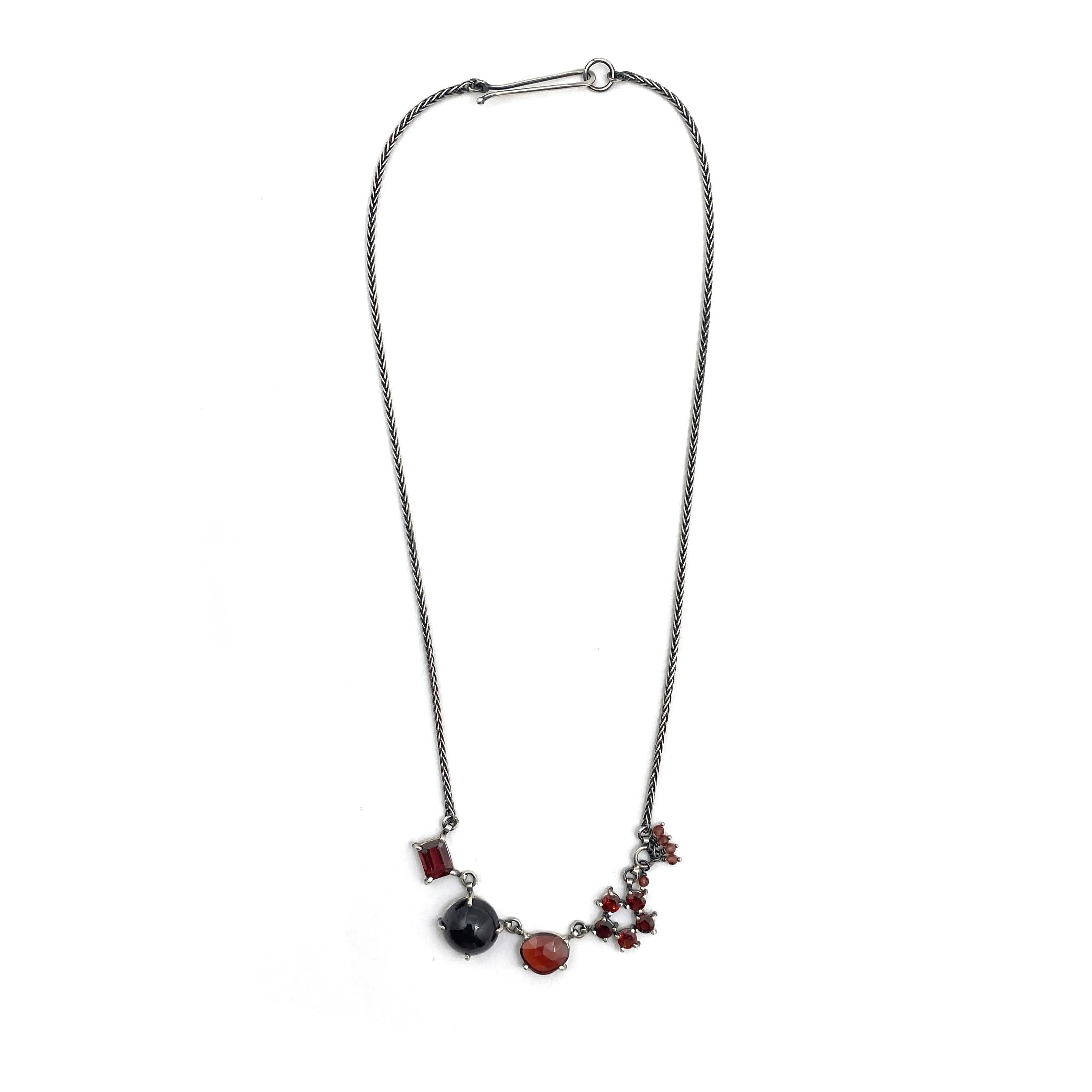 Garnet Lovers Necklace