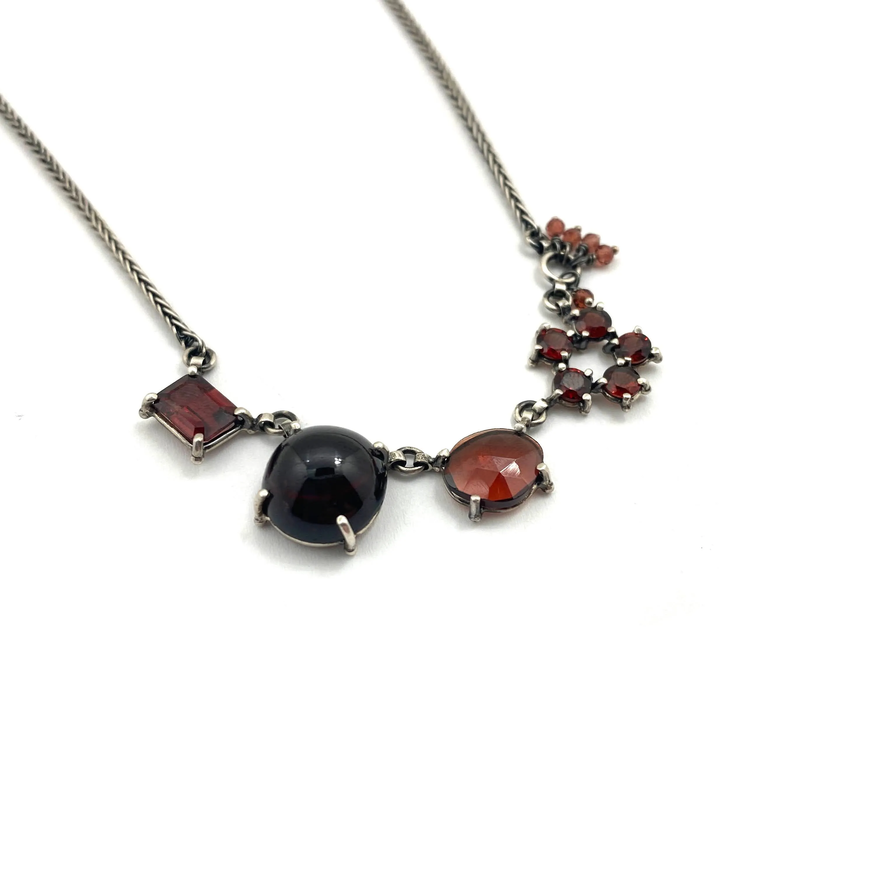 Garnet Lovers Necklace