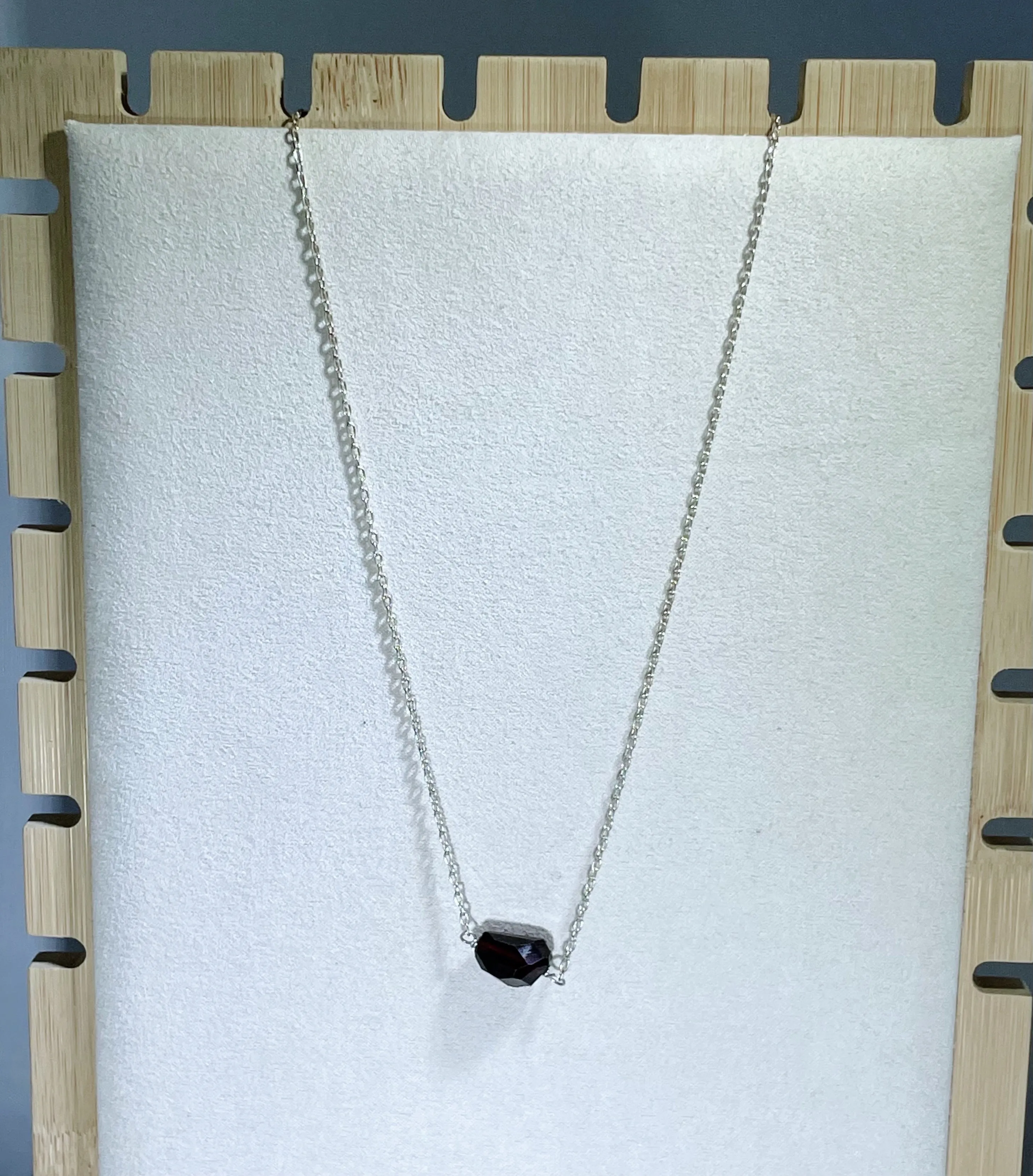 Garnet Necklace 16"