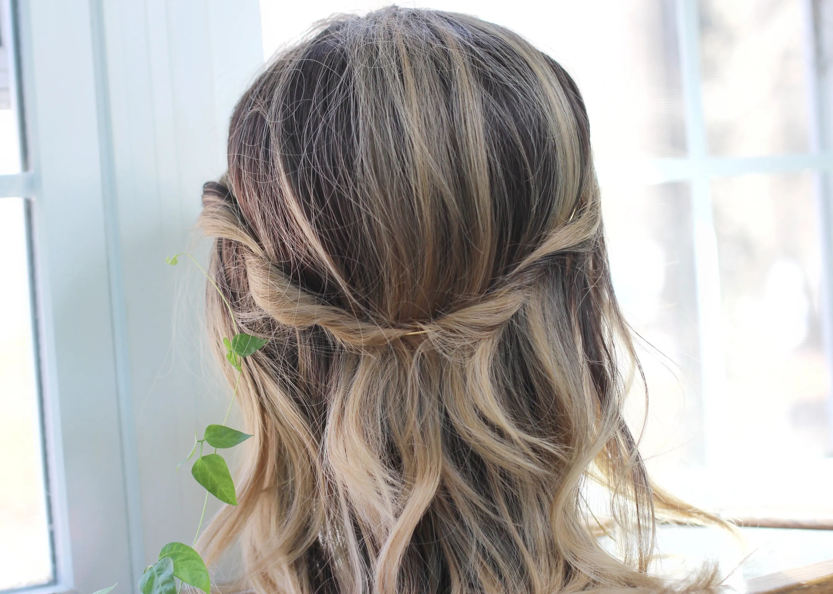 Ginkgo Leaves with Pearls Goddess Crown