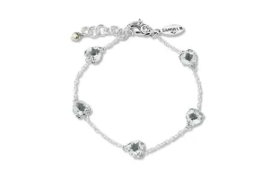 Glow Heart Bracelet- White Topaz