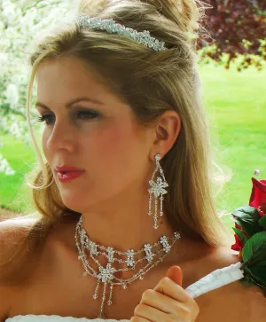 Gorgeous Swarovski Crystal Bridal Headband & Jewelry Set