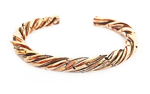 Handmade Twist Copper Cuff Bracelet