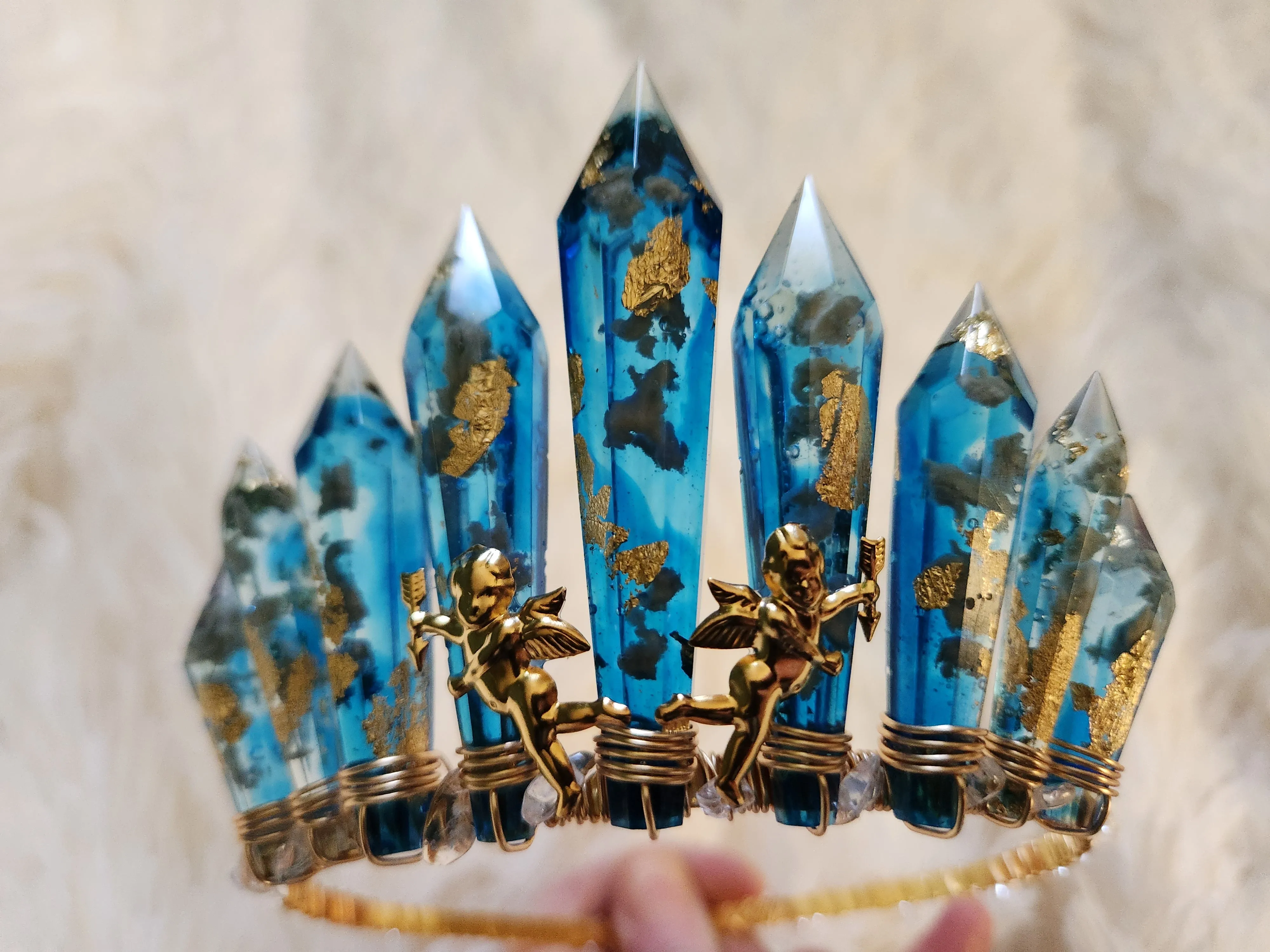 Hera goddess crown headpiece