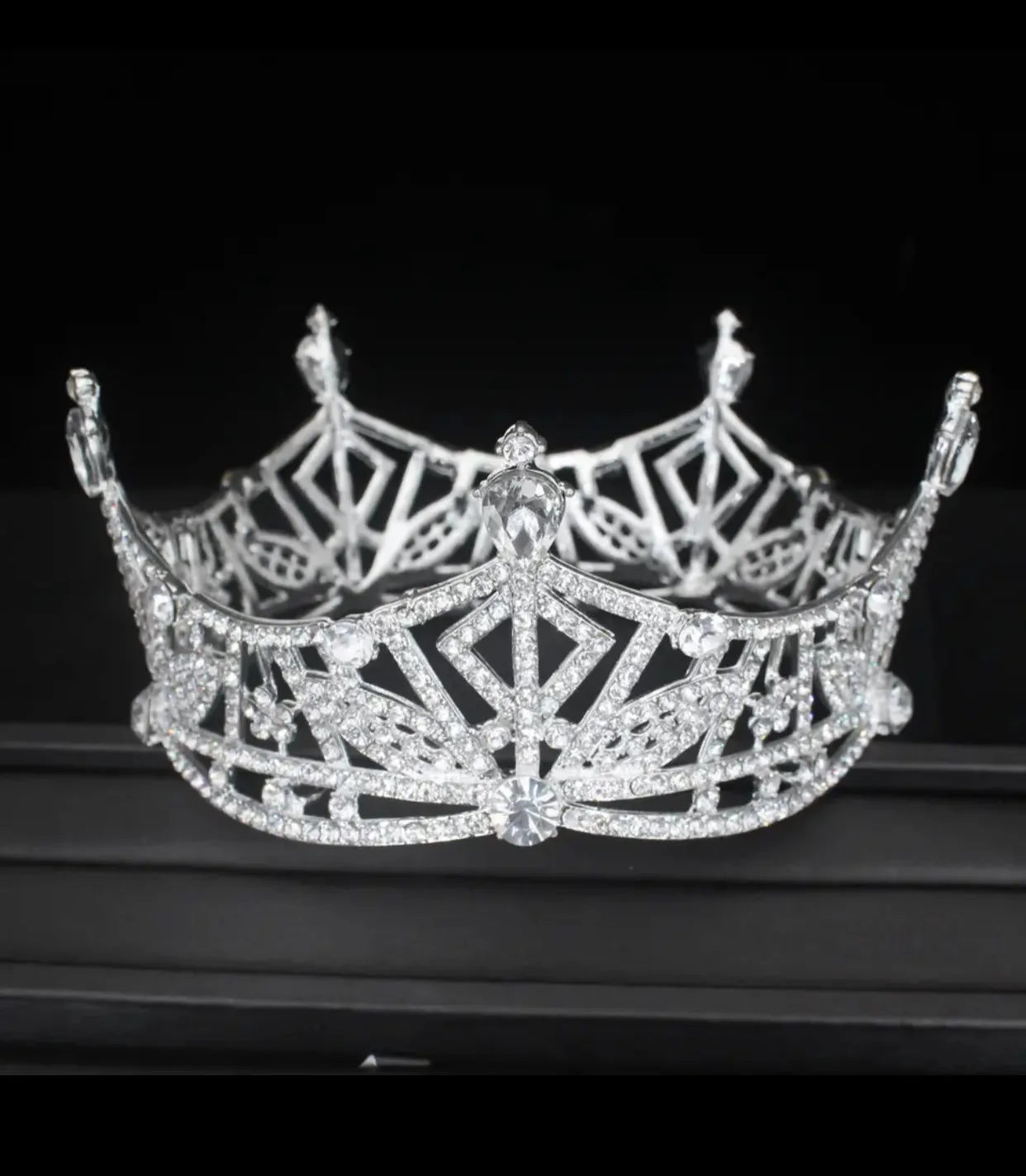 High Expectations Rhinestone Crown for a Bride or a Quinceanera