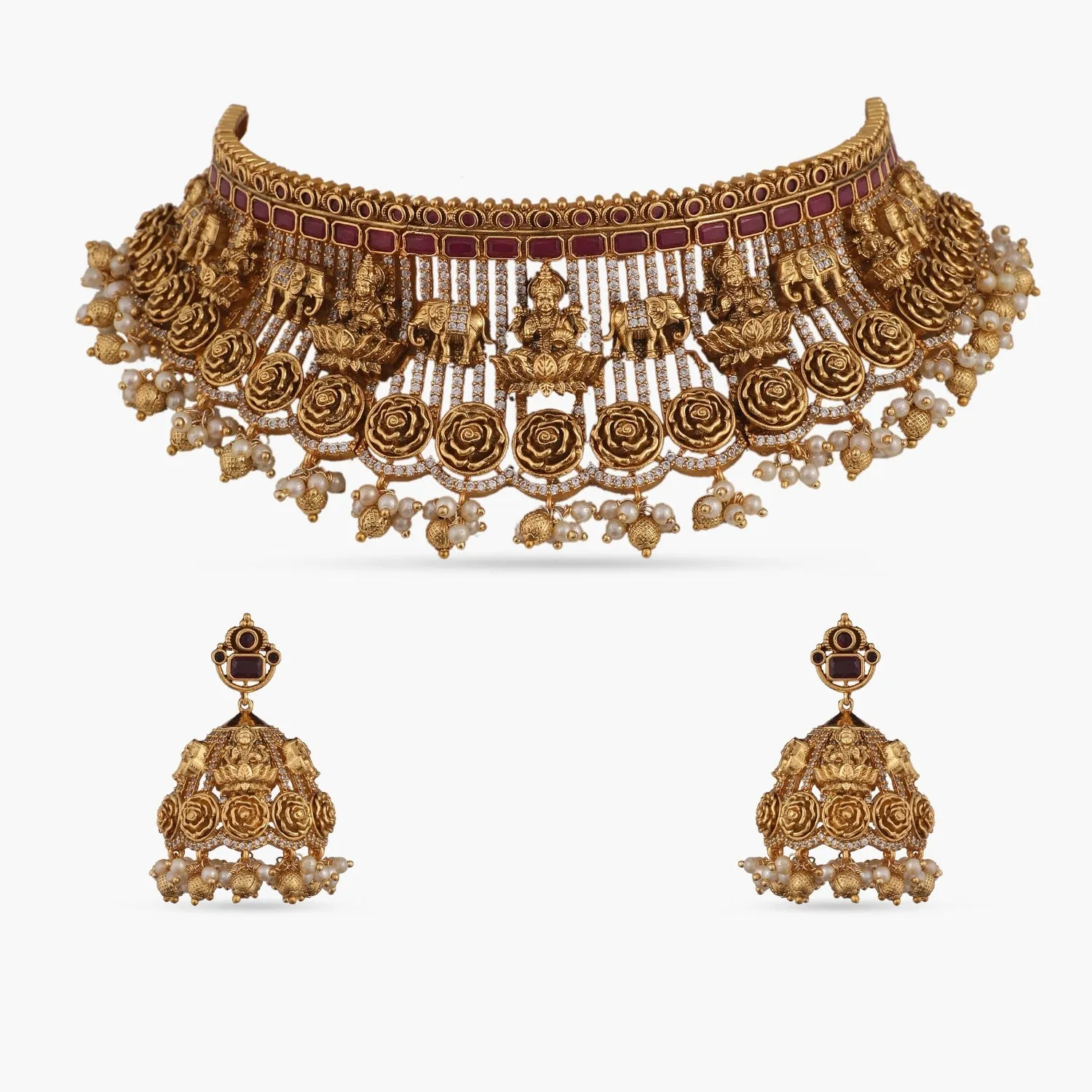 Himani Antique Temple Choker Set