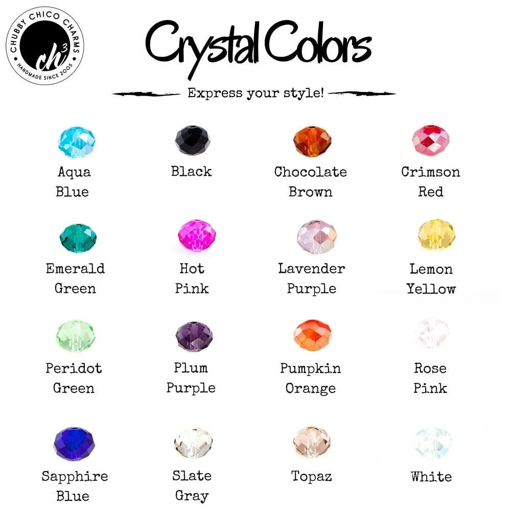 I Am Unique Crystal Beaded Toggle Style Bracelet