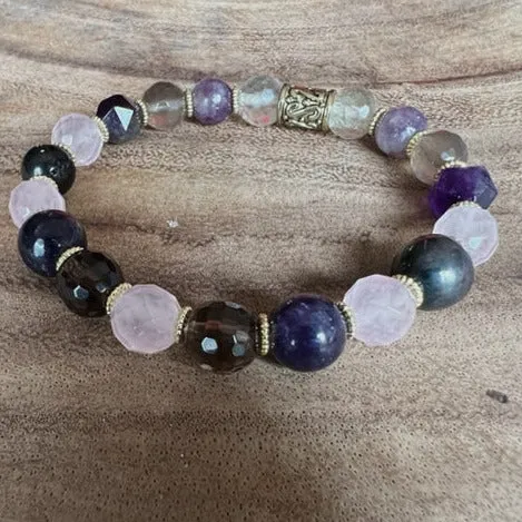 Inner Strength: Women's Multi Gemstone Powerful Cancer Support Bracelet