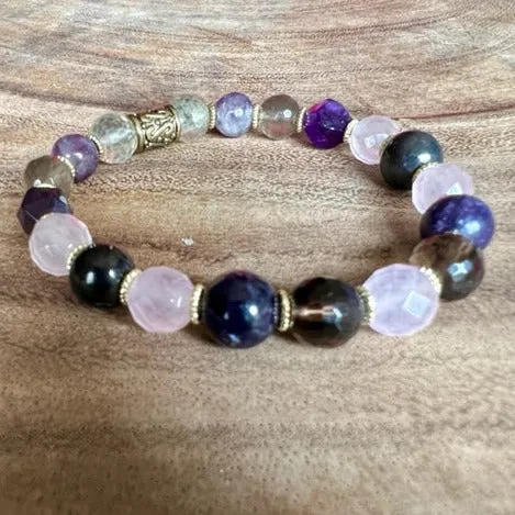 Inner Strength: Women's Multi Gemstone Powerful Cancer Support Bracelet