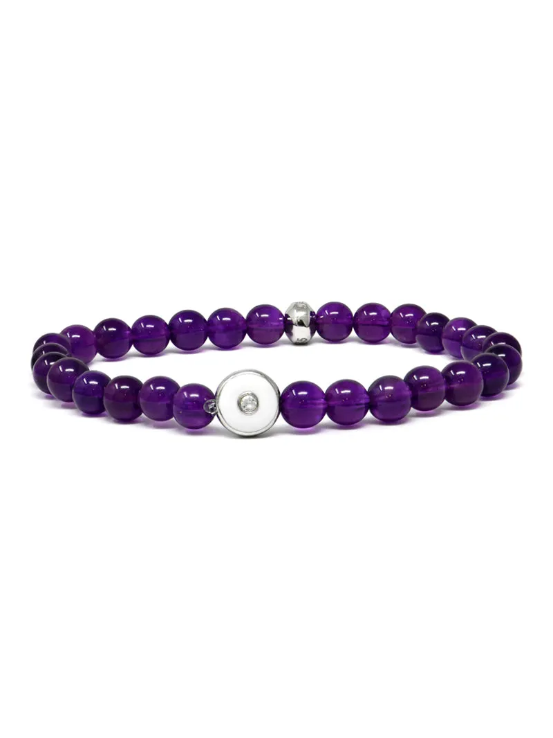 Jac Jo Soul Amethyst Enamel Bracelet