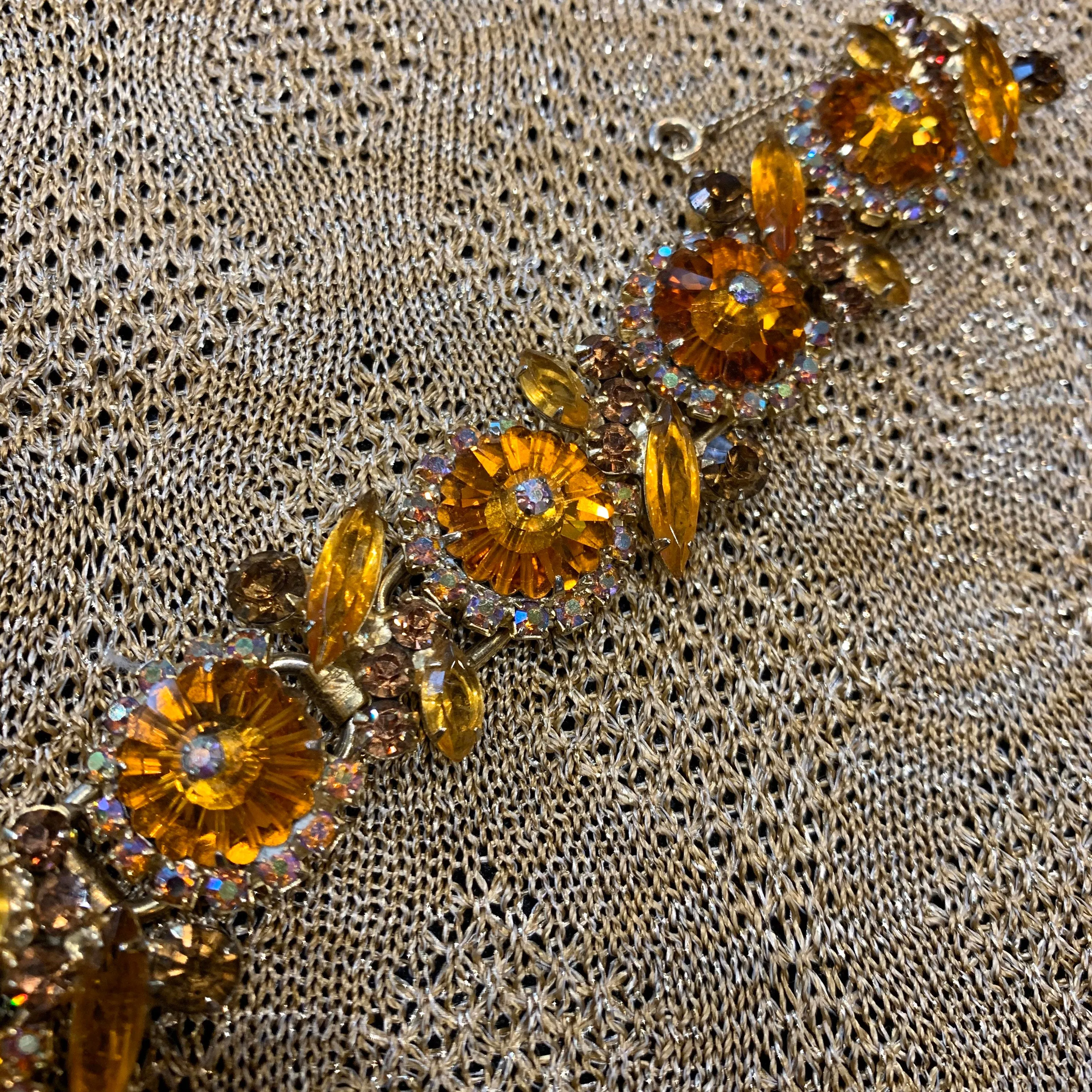 Julianna Bracelet in amber crystal