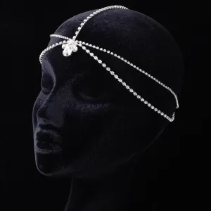 Kim Kardashian Inspired Forehead  Crystal Teardrop Headpiece