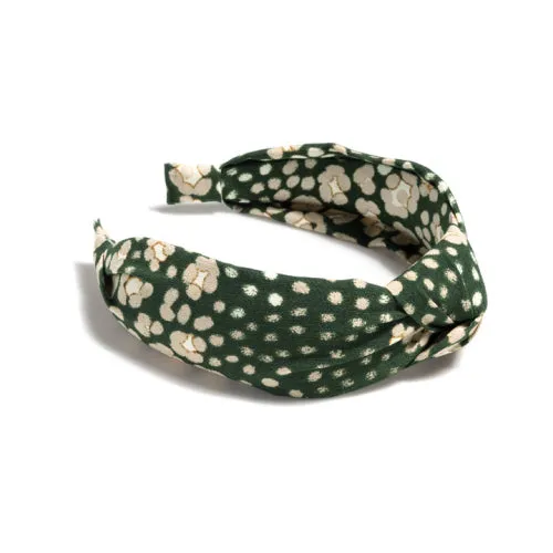 Knotted Flower Print Headband