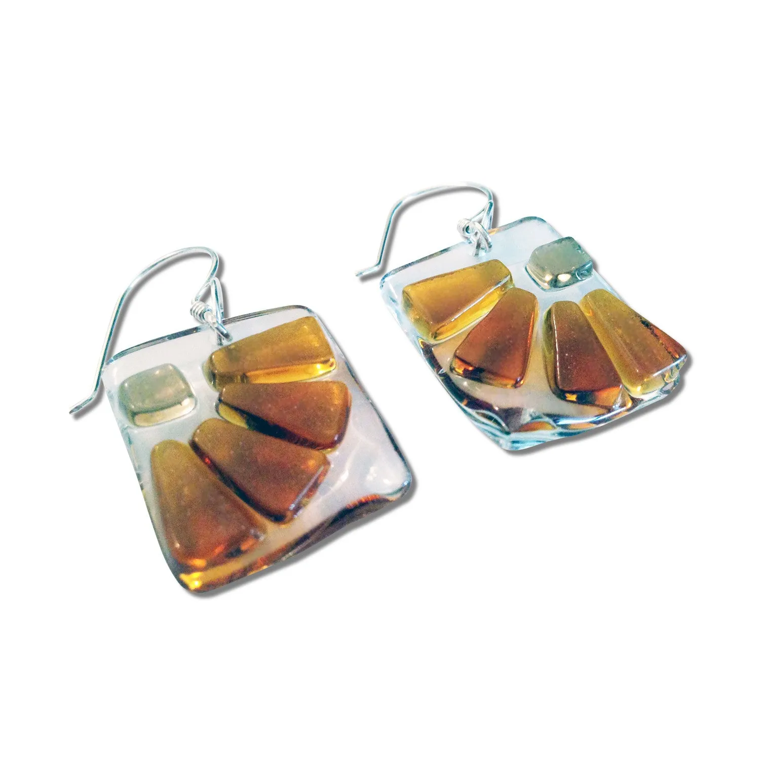 LAMA Glass Earrings - Black