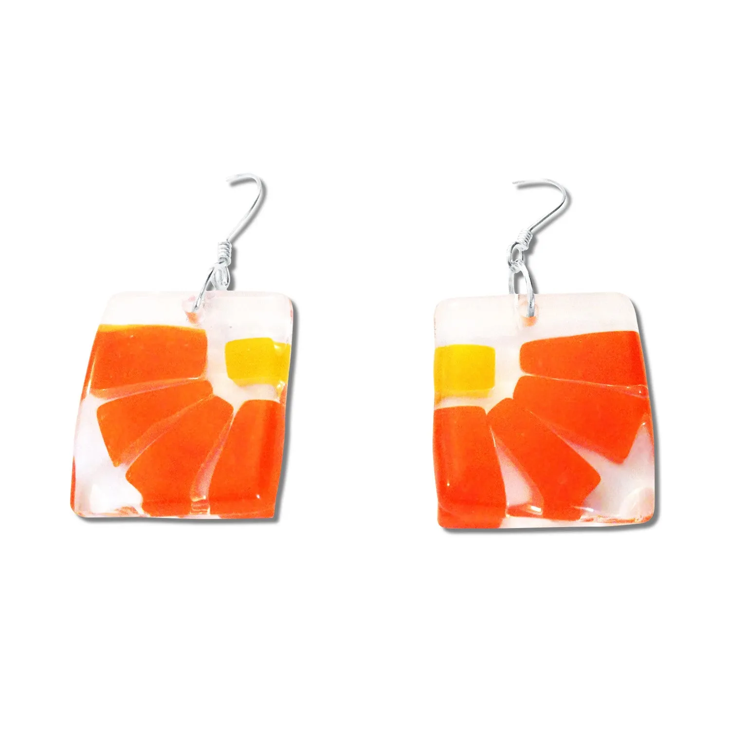 LAMA Glass Earrings - Green