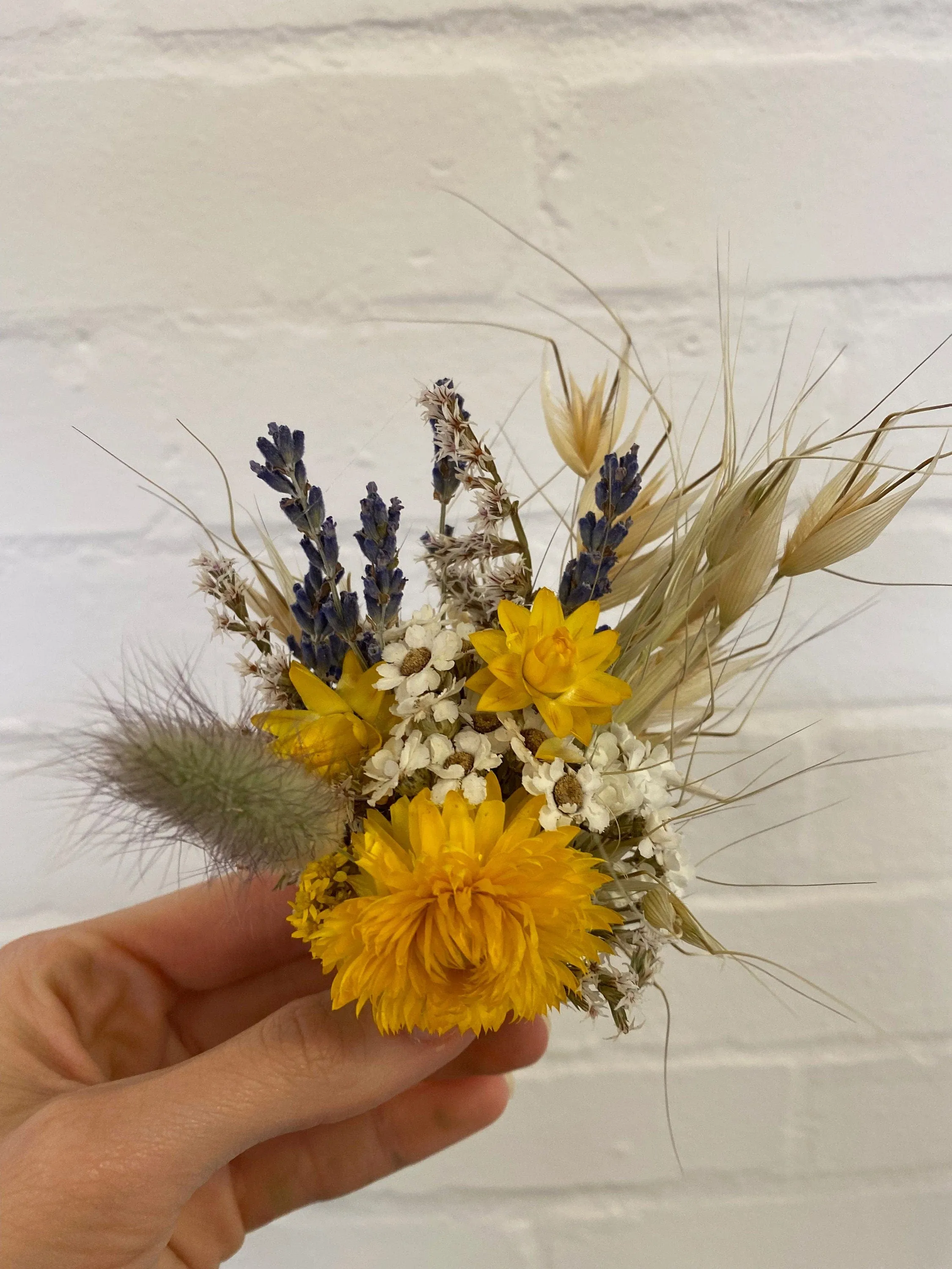 Lavender & Straw Flowers Wildflower Dried Flower Crown / Bridal Crown / Wedding Flower Crown