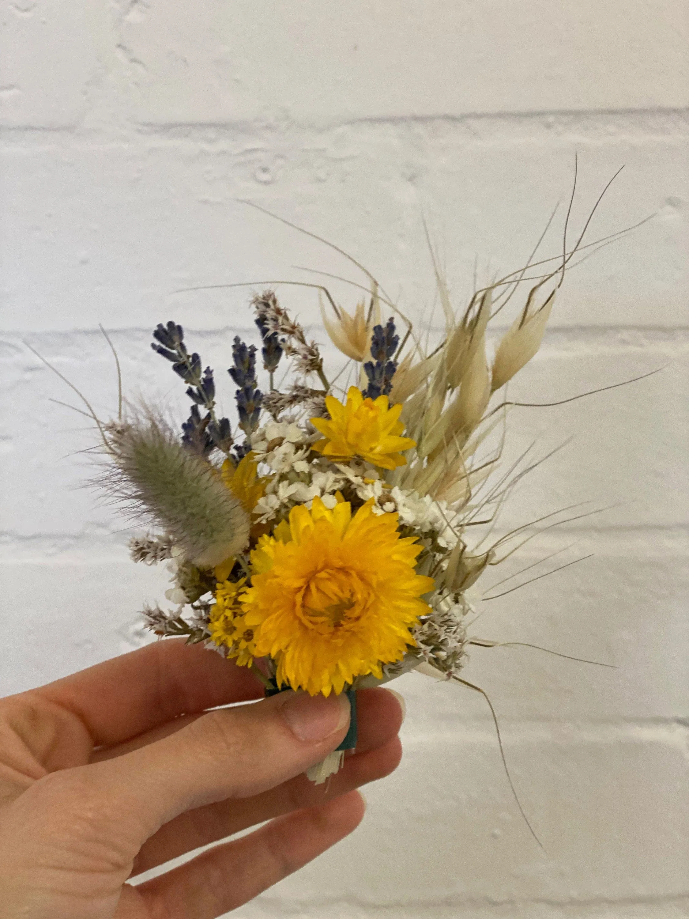 Lavender & Straw Flowers Wildflower Dried Flower Crown / Bridal Crown / Wedding Flower Crown