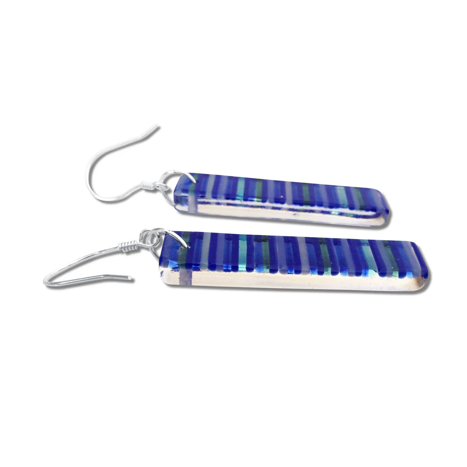 LGAN Glass Earrings - Aqua