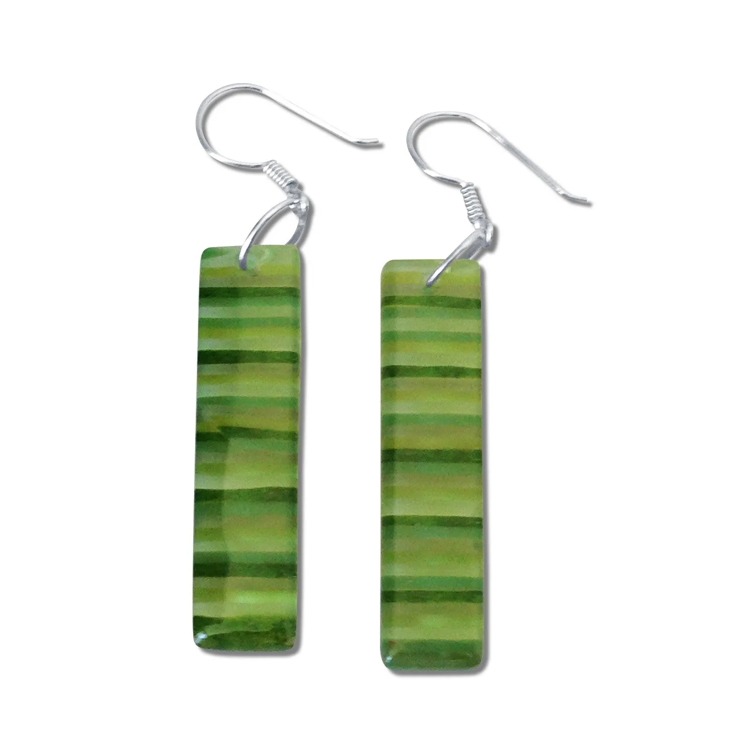 LGAN Glass Earrings - Aqua