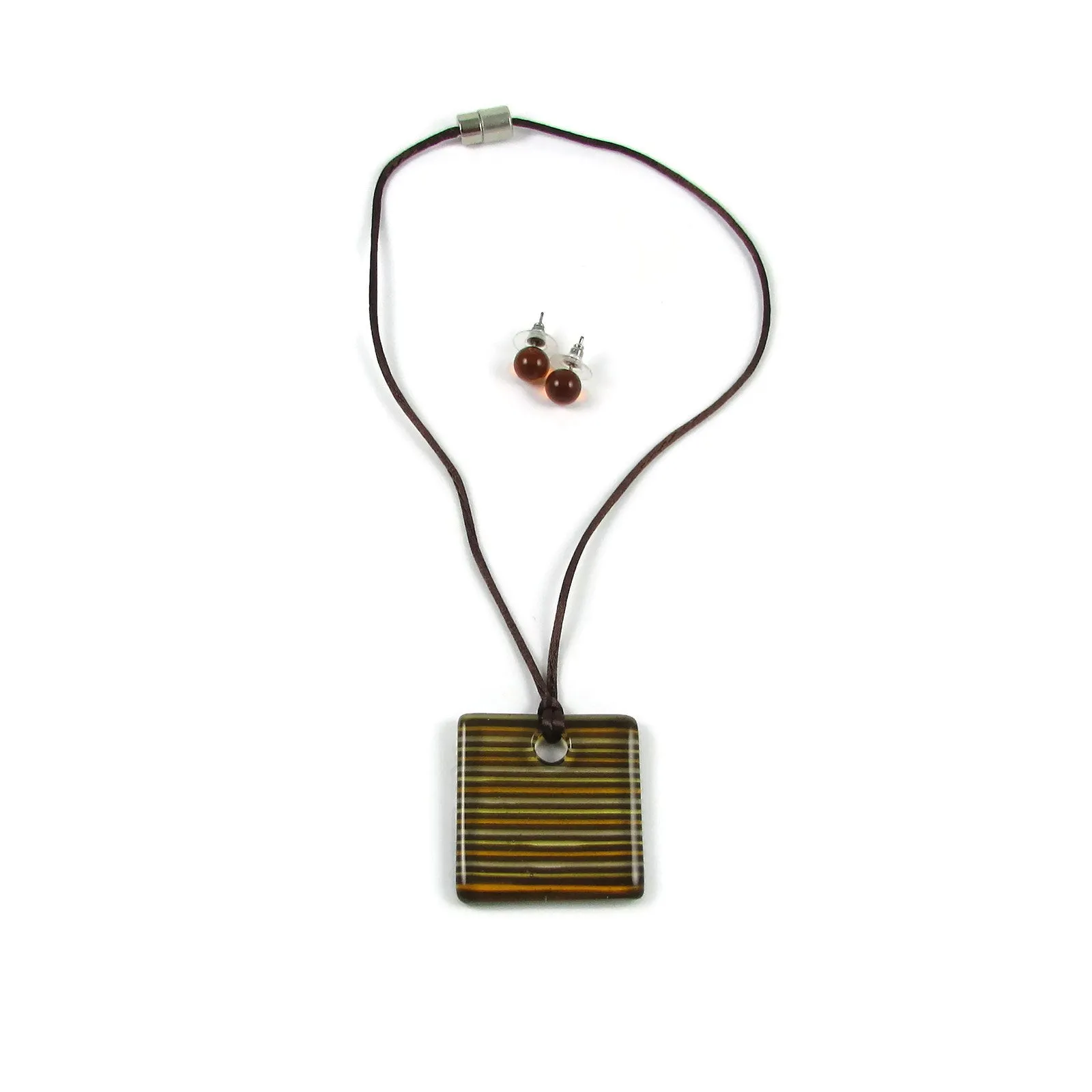 LGAN Glass Pendant - Amber