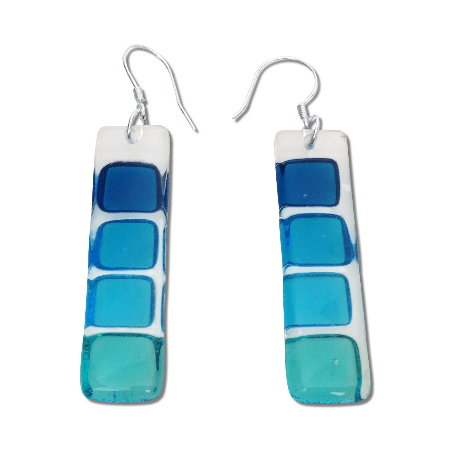 LMOL Glass Earrings - Navy