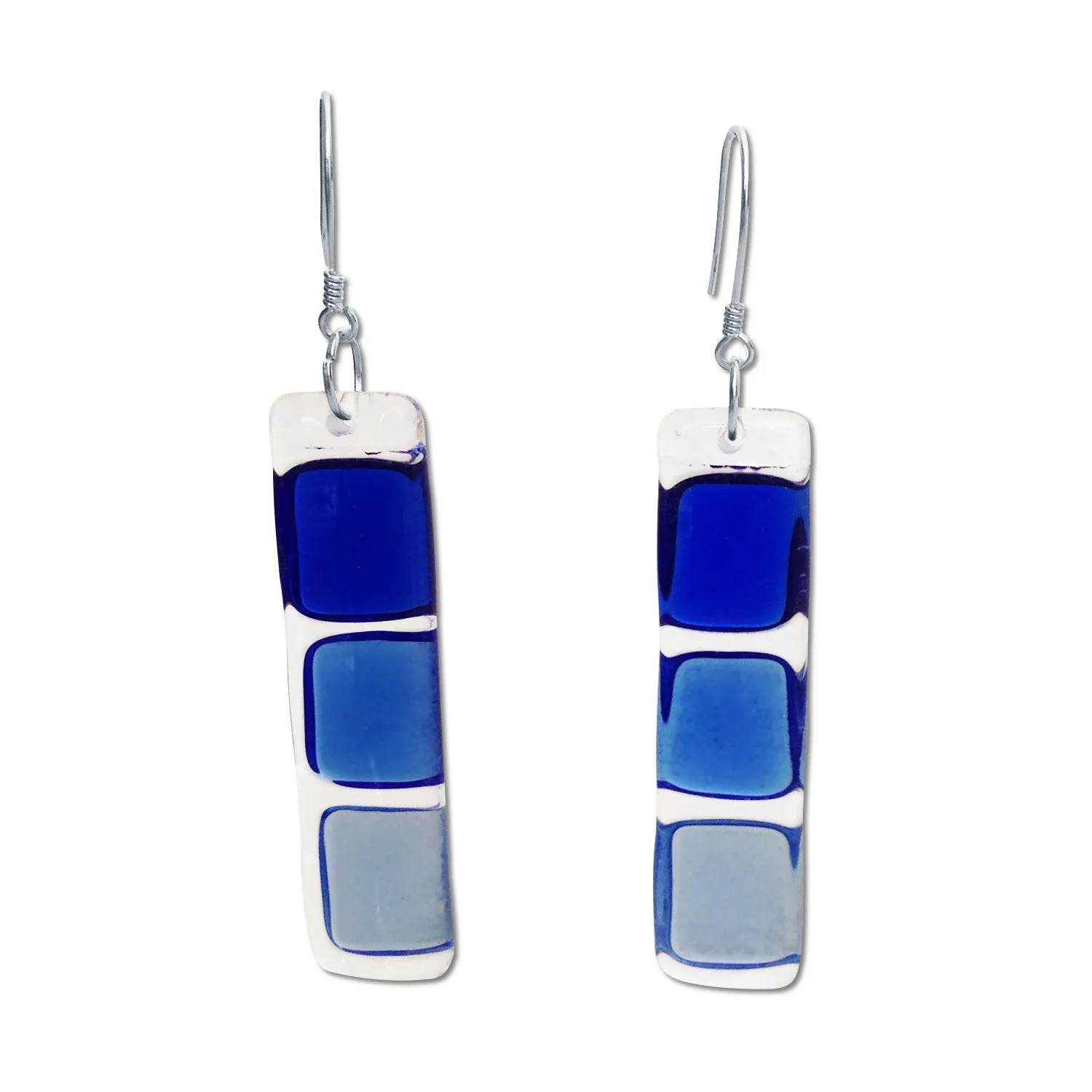 LMOL Glass Earrings - Navy