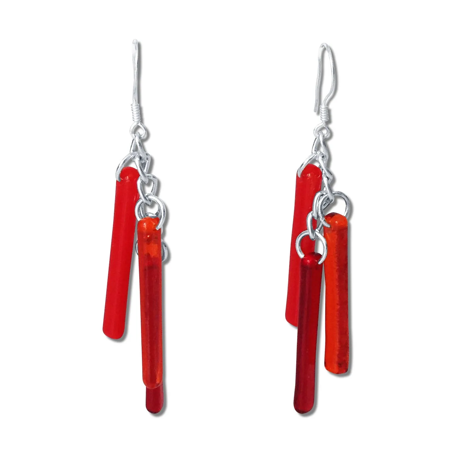 LTRAC Glass Earrings - Orange