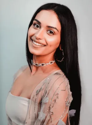 Manushi Chillar Wearing OH Celeste Sirius Embellished Choker Necklace