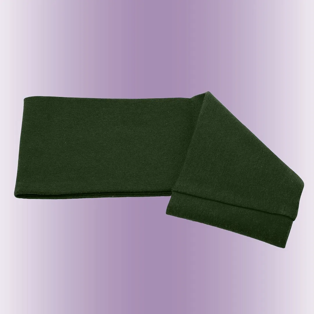 Men's Headbands Cotton Jersey 3" Wide Sports Fitness Yoga Made in the USA Olive Dark