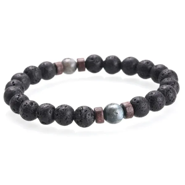 Men's Lava & Jasper Bracelet