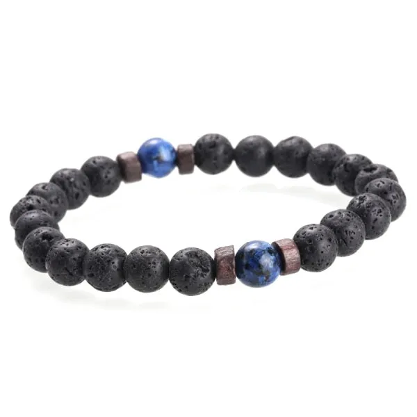 Men's Lava & Jasper Bracelet