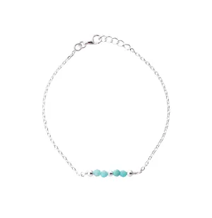 Michele Amazonite Bracelet, Sterling Silver